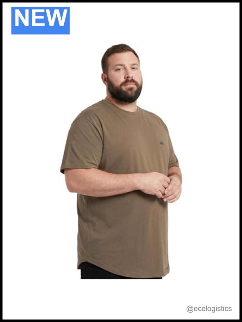 Cooling Big and Tall Men's T-Shirt, Moisture Wicking Lightweight Loose Fit Work